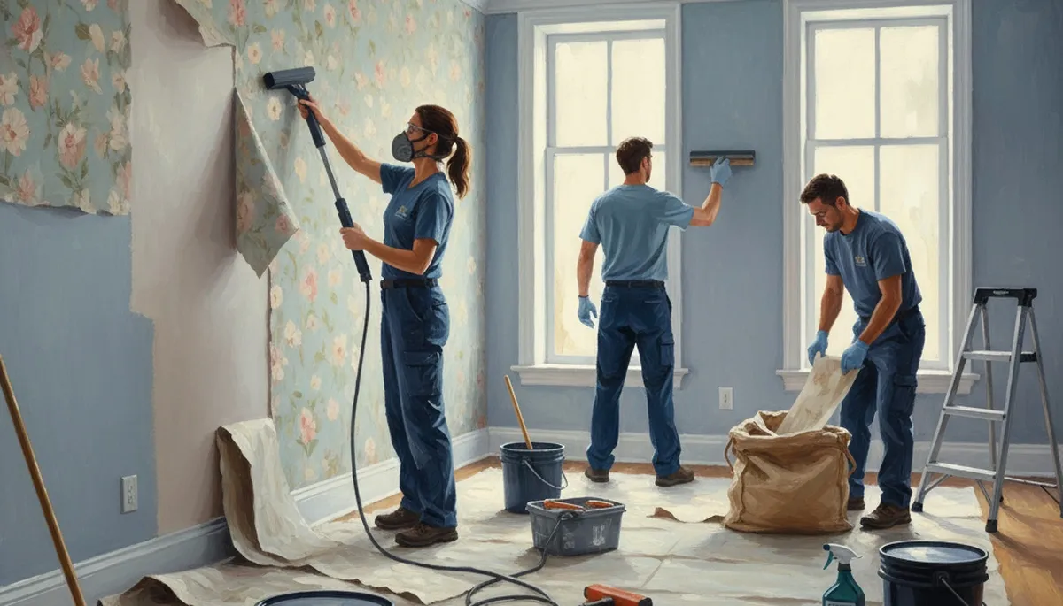 Wallpaper removal service in Cape Coral, FL by Cape Coral Paint Pros